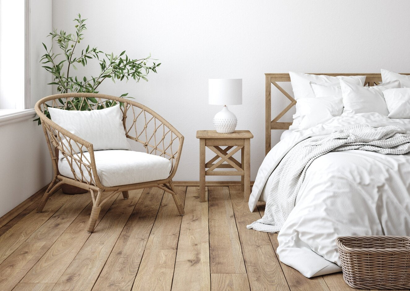 Hardwood floor in bedroom vs. engineered floor