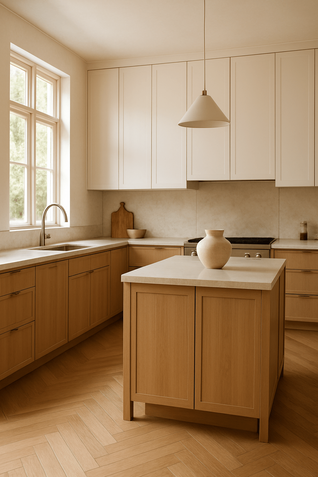 Hardwood Floor in the kitchen