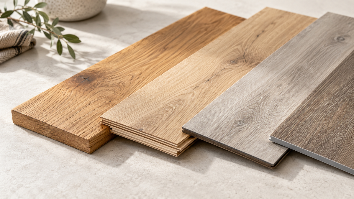 the Four different types of flooring