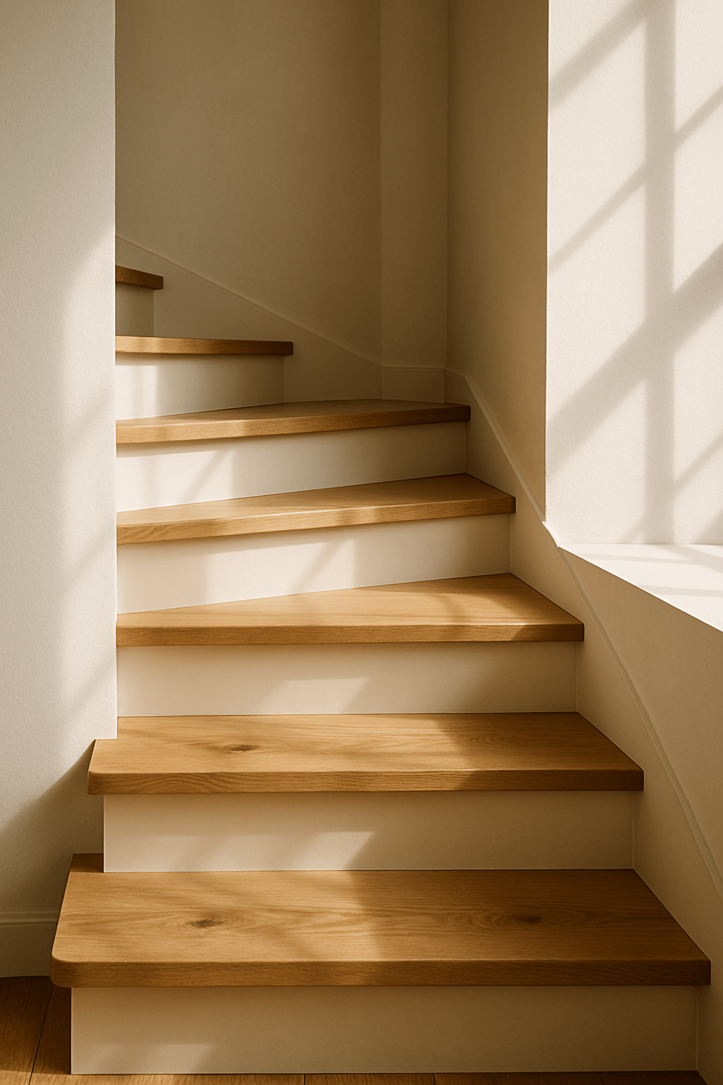 hardwood floor on stairs