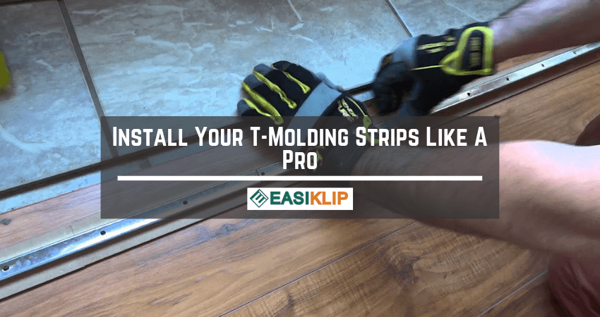 install t molding strips