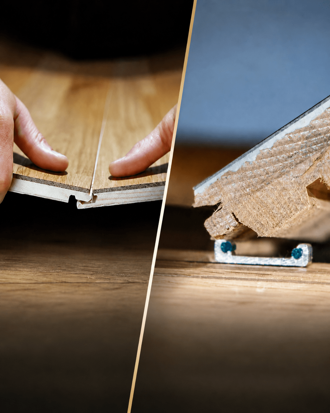 Click lock flooring vs. clip flooring