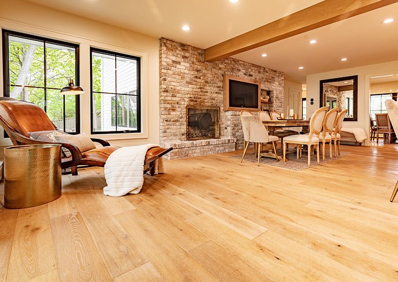 hardwood flooring in the living room