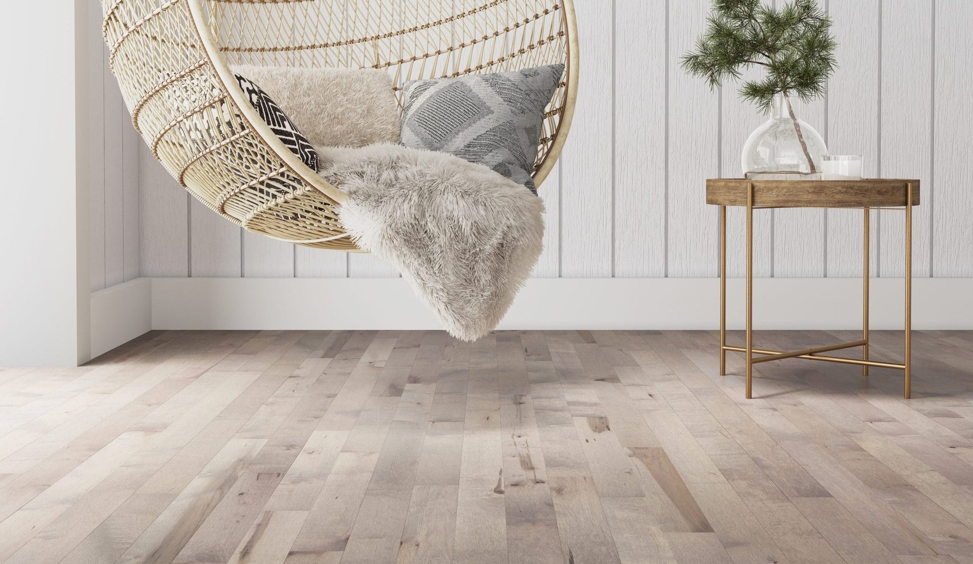 Remove Dents from Hardwood Floors-Hanging chair over hardwood floors