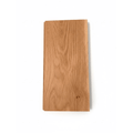 Solid oak hardwood floor plank sample showing natural wood tone and smooth finish