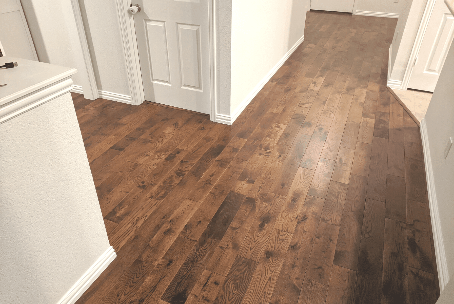Gunstock  / 5" / White Oak / Solid Hardwood - Easiklip Floors