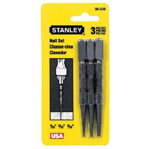 Stanley 58-230 3 - Piece Steel Nail Set - Easiklip Floors