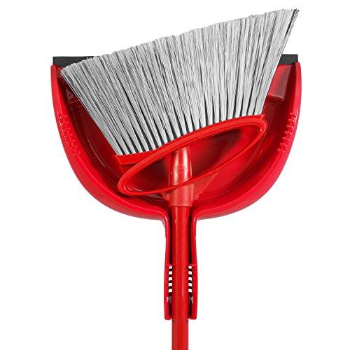 Broom and Dustpan Set / Upright Sweep Set / Dust Pan with Stain