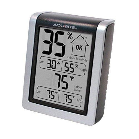 AcuRite 00613 Humidity Monitor with Indoor Thermometer, Digital Hygrometer and Humidity Gauge Indicator