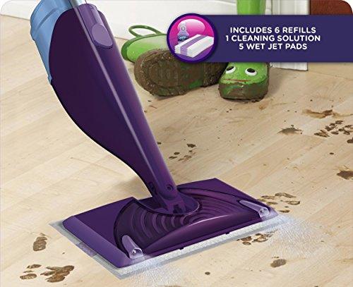 Swiffer WetJet Wood Floor Spray Mop Mopping Kit Microfiber Head