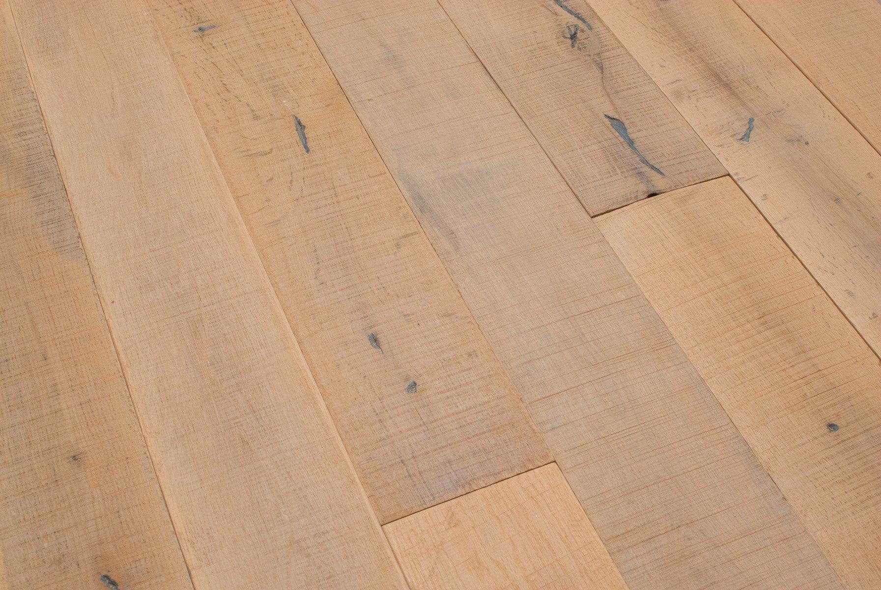 RUSTIC White Bleach - Solid White Oak Floating Hardwood Floor, Easyclip easy clip - Easiklip Canada 