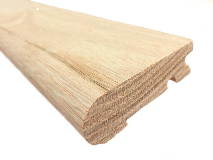 Stair Nose Molding - White Oak, .875 in. Thick x 2.5 in. Wide x 78 in. Length - Easiklip Floors