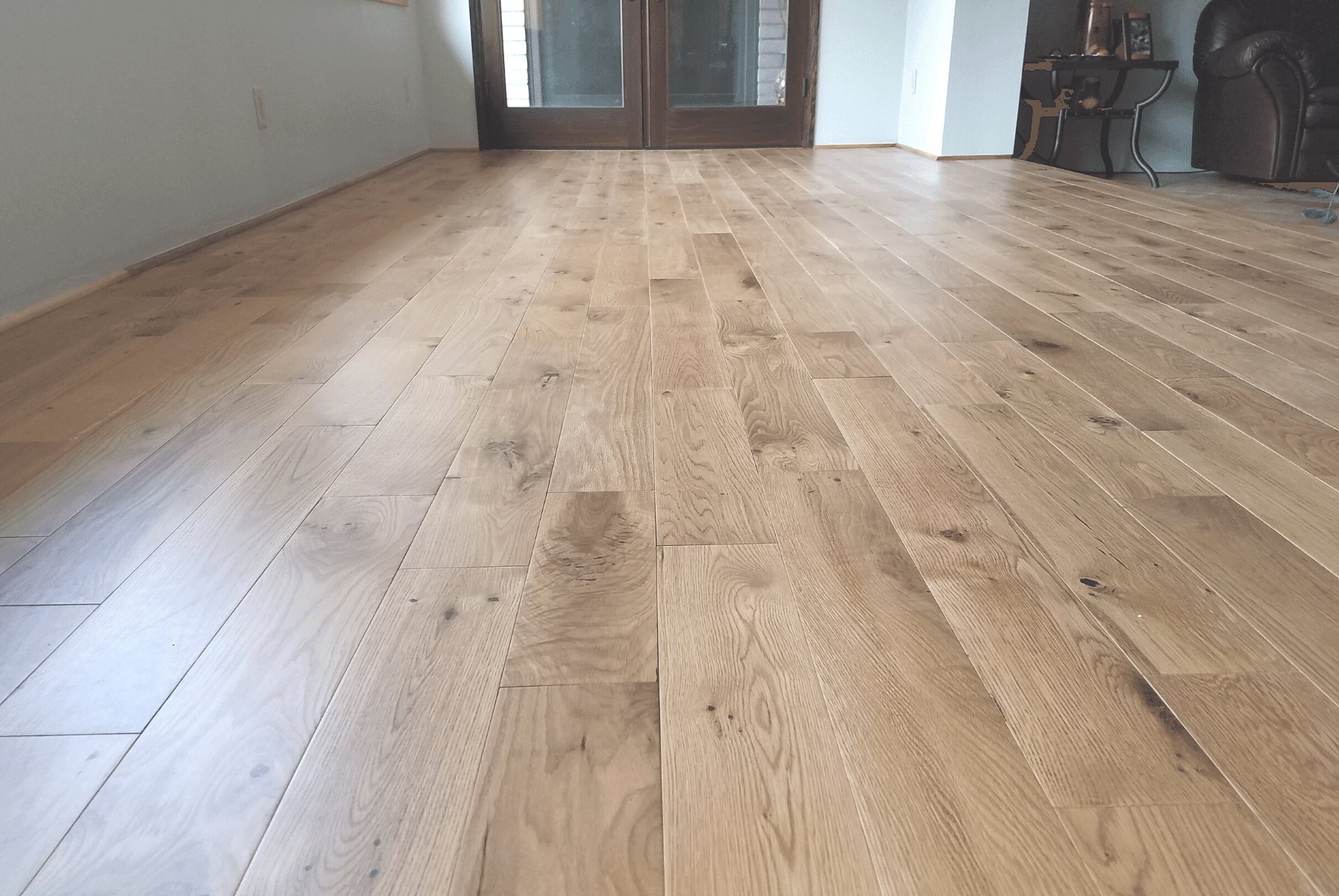 Natural Oak  / 5" / White Oak / Solid Hardwood - Easiklip Floors — end-grain close-up