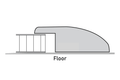 Overlap Reducer Molding - 3/4" in. Thick x 2 1/4" in. Wide x 96" in. Length - Easiklip F — overlap reducer molding — top view