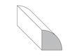 Quarter Round Molding - 3/4" in. Thick x 3/4" in. Wide x 96" in. Length - Easiklip Floors