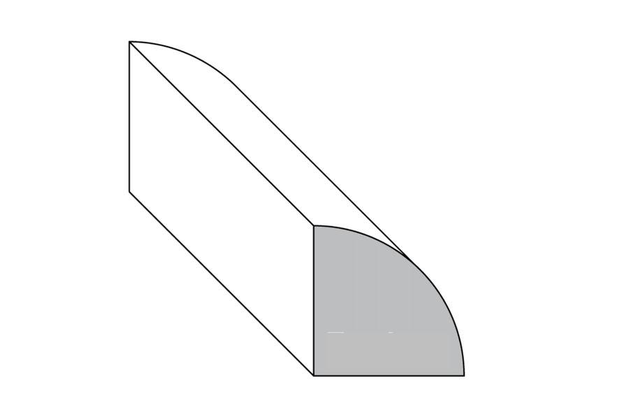 Quarter Round Molding - 3/4" in. Thick x 3/4" in. Wide x 96" in. Length - Easiklip Floors