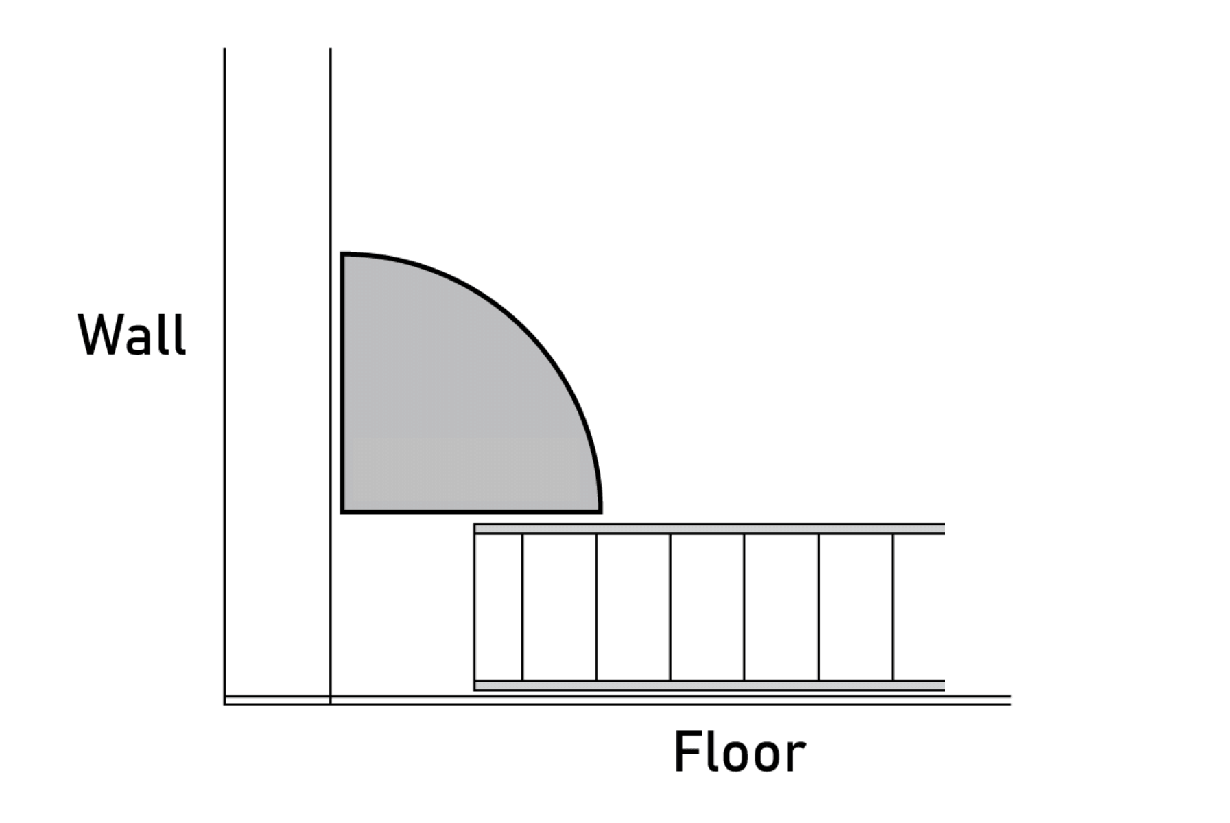 Quarter Round Molding - 3/4" in. Thick x 3/4" in. Wide x 96" in. Length - Easiklip Floors