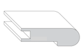 Stair Nose Molding - 3/4" in. Thick x 3 1/4" in. Wide x 96 in. Length - Easiklip Floors — front profile