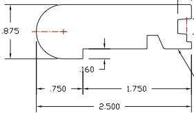 Stair Nose Molding - White Oak, .875 in. Thick x 2.5 in. Wide x 78 in. Length - Easiklip — installation cross-section diagram